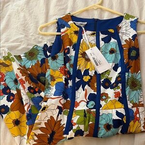 Floral Midi Dress in Multi-Color